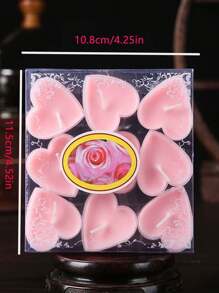 1 set de bougies en forme de cœur, bougies en cire, ambiance romantique, humeur festive, décoration intérieure, cadeau d'anniversaire, cadeau pour petite-amie, fête, fête des mères, chaque bougie brûle pendant 1,5 à 2 heures, DIY, indispensable pour le mariage, les fiançailles