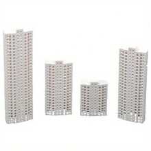 1pc High-Rise Building Model Material DIY Handmade Sandbox Scene House Apartment Office Building Suitable For Doll House Decor, Micro Landscape Decor, Potted Plant Decor - Multicolor - View 4