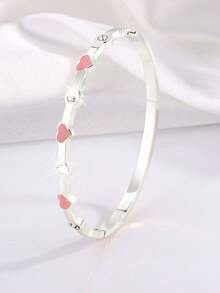 Camhanno 1/5件套时尚奢华不锈钢手链，适合搭配各种服饰，也是送给朋友、家人和母亲的绝佳礼物。 - 銀粉色 - 查看 12