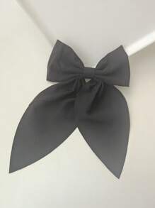 2 Pcs Small Simple Versatile Hair Bows Fashion Black And White Girls Bow Hair Clip Hair Accessories