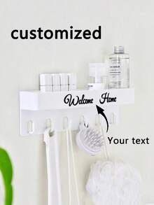 Support mural pour clés, étagère de rangement pour l'entrée, organisateur suspendu avec crochet et organisateur de clés, convient pour l'organisateur de salle de bain, l'entrée, le couloir et le salon