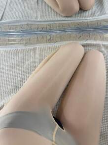 1 buc. Ciorapi de damă cu deschidere între picioare, simpli, practici și multifuncționali