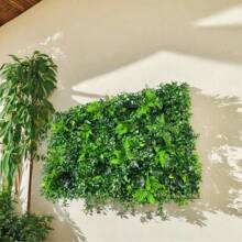 1pc Artificial Plant Wall Roll, 23.6x15.7inch Faux Hedge Wall, UV-Anti Ivy Privacy Fence Wall Screen Faux Greenery Panels Backdrop Boxwood Ivy Vine Leaf Hedge Fence For Indoor Outdoor Green Wall Decor