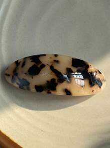 1 peça de grampo de cabelo elegante francês com etiqueta dourada brilhante, acessório de cabelo meio preso, acessório de cabeça estilo grampo adequado para uso diário, uso em festas, presente de festival, presilhas de cabelo, grampos de cabelo, grampos de garra, garras de cabelo, material escolar