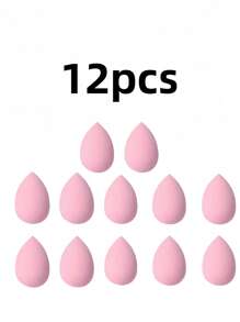 16 Pieces Mini Pink Brown Makeup Sponge, Mini Multi-Functional Makeup Sponge, Suitable For Liquid, Cream And Powder Cake, No Latex Makeup Sponge, Suitable For All Skin Types, Christmas Gift, Simple And Beautiful, Easy To Carry