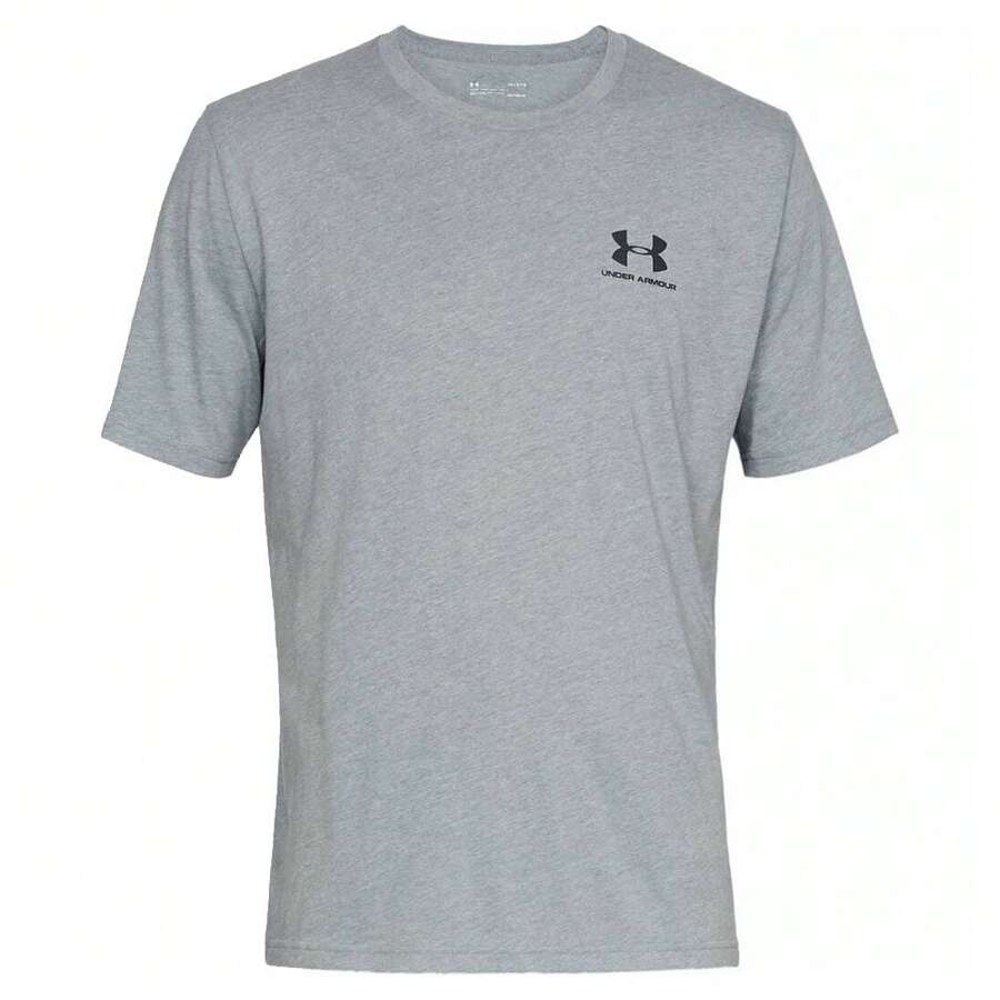 Under Armour Mens UA Sportstyle Left Chest Short Sleeve T-Shirt - 灰色 - 查看 1