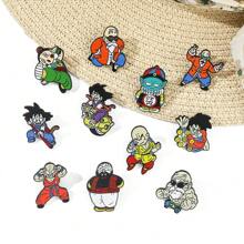 1 pieza de broche personalizado de moda con animación de dragón de bola de fuego súper saiyan Vegeta, accesorio de moda para bolso, adecuado para uso diario o como regalo