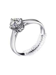 2pcs Adjustable Clear Ring Sizer, Use PU Elastic Cord To Adjust Tight Ring Size,
