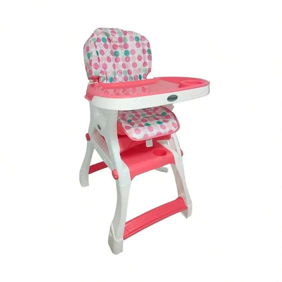 Silla para alimentación complementaria con múltiples funciones 2 en 1 - Rosa - Ver 1