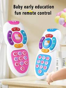 Baby Remote Control Toy Baby Early Education Mobile Phone With Soft Lighting And Gentle Lullabies - Soothing And Educational