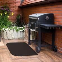 1 pezzo Tappeto per focolare, tappeto per barbecue, tappeto per feste, resistente al fuoco, impermeabile agli oli, isolante termico, con bordi