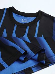 2025 New Style Blue & Black Vertical Stripe Football Kit – Customizable Jersey & Shorts Set,Stylish,Fashion,Hipster,Casual,Minimal Chic,Personalized,Customized,Custom,Unique,Guy Costumes,Capsule Wardrobe,Men Basic/Street Style,Ideal Gifts For Him,Boyfriend,Family,Friends,For Birthdays,For Vacation/Holiday,For School/Competition,For Sports/Climbing