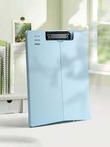 1 قطعة لوحة إرفاق قابلة للطي عمودية لتنظيم الملفات، أفقي أو عمودي متاح ، لوح كتابة محمول للتلخيص والتنظيم، لوحة بلاستيك بسيطة، مناسبة لإدارة مستندات العائلة، كتابة ورق A4، رسم الوقت الحر، لوازم المكتب، أعمال يدوية، أثاث المنزل، لوازم رسم ولوحات السفر