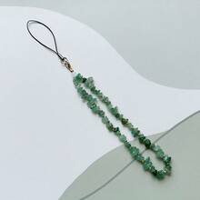 Fashion Natural Beaded Phone Lanyard Necklace Chalcedony Amethyst Aventurine Quartz Stone Phone Charm Digital Camera Strap Gifts For Mother, Family, Friends, Birthday, Holiday Phone Chain - Multicolor - View 17
