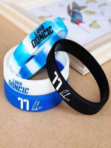 10pcs Outdoor Men's Basketball Fitness Wristbands, Luka Doncic Fan Accessories