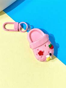 1pc/6pcs Colorful Mini Slipper Keychain Cute Cartoon Sweet Little Shoes Pendant, Suitable For Daily Matching, Vacation, Party, Gathering Pendant, Commemorative Small Gift - 6-pack Colorful Strawberry Slippers Keychain - View 17
