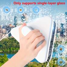 Magnetic Double-Sided Window Cleaner For High-Rise Buildings, Strong Magnetic Glass Cleaning Tool For Living Room, Bedroom, Bathroom - Suitable For 3-10mm Thick Single-Ply Glass, No Electricity Required, Durable Plastic, High-Rise Window Cleaner | Fashion Window Cleaner | Magnetic Glass Cleaner