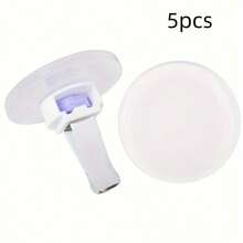 5 Sublimation Car Vent Freshener Clips With Printable Acrylic Blankets For Custom Design Photo Exclusive Gifts, DIY Aromatherapy Diffuser Kit - Including Square, Heart-Shaped, Circular, And Bracket Accessories - Multicolor - View 8