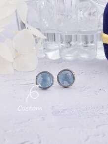 Orecchini con acquamarina/quarzo rosa in argento sterling 925, pietre naturali, semplici e delicati, gioielli classici da donna, ottimo regalo