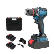 Taladro de explotación recargable de litio de litio sin escaparates - Azul - Ver 5