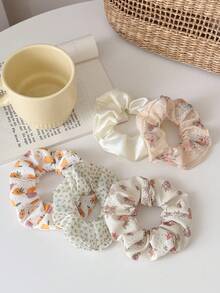 5pcs Kids Beige Intestines Ring For Everyday Wear - Multicolor - View 1