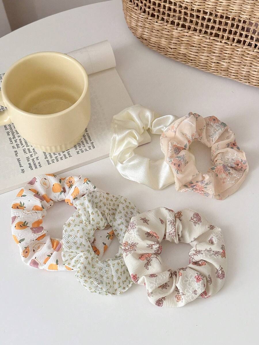 5pcs Kids Beige Intestines Ring For Everyday Wear - Multicolor - View 1