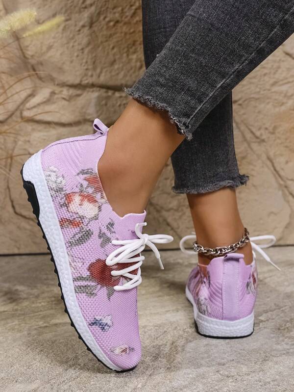 New Women's Casual Sports Flats Soft Bottom Shoes, Sporty Casual Sneakers, Imported Goods