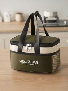 1 szt. Nowa torba na lunch, torba termiczna, pudełko bento, torba piknikowa, torba na lunch z folii aluminiowej, wodoodporna torba na lunch dla pracowników biurowych i uczniów szkół
