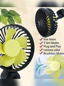 Ventilateur de siège de voiture USB, ventilateur de voiture, ventilateur de refroidissement de voiture USB 5V, ventilateur de voiture rotatif à 360°. 5 pales de ventilateur, 3 vitesses, sélectionnez le réglage approprié selon les besoins, idéal pour fournir un flux d'air frais aux passagers/animaux de compagnie, les gardant au frais. Taille compacte, gain de place, facile à transporter. Le ventilateur de voiture convient aux berlines, SUV, camping-cars, camions et plus.