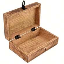 Vintage Handmade Paulownia Tree Of Life Carved Exquisite Souvenir Box Jewelry Storage Box Unique Gifts For Men And Women (Flame Treatment Technique), Suitable As A Birthday Gift, Mother's Day Gift, Engagement Or Housewarming Gift, And Can Also Be Used To Store Gemstones, Watches, Tarot Cards, Herbs, Feng Shui And Other Items, Jewelry Boxes