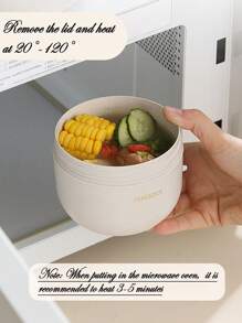 800ml/600ml- Wheat Fiber Soup Cup - Stainless Steel & PP Dual Inner Pot, Portable Microwave Lunch Boxes, Soup Bowls, Flasks To Take To The School Office As Food Storage Containers,Ergonomic Cylindrical Design With Arc Base, Nutritious Breakfast Soup Cup,Soy Milk, Porridge, Oatmeal, Milk, Suitable For Work, School, Bento Box, Gift,Simple Style (Send Fork)Graduation Season, Vacation,Back To School