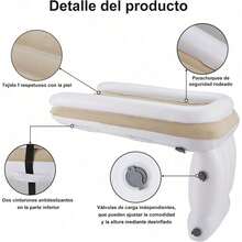 Cama Inflable de Viaje para Niños, Cama Portátil para Bebé Pequeño, Cinturón - Blanco - Ver 2