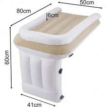 Cama Inflable de Viaje para Niños, Cama Portátil para Bebé Pequeño, Cinturón - Blanco - Ver 4