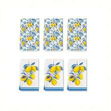 2/4/6/48pcs Sweetheart Lemon Kitchen Towels - Super Absorbent Microfiber, Odorless, Knitted Fabric, Vibrant Yellow & Blue Design, Ideal For Teens, Perfect For Kitchen & Bathroom Use Ideal For Dining Tables, Restaurants, Birthday & Party Decorations, Home Decoration Table Decoration,Party Decoration,Wedding Decoration,Dining Room Kitchen Decoration,Room Decoration,Home Decoration - Multicolor - View 9