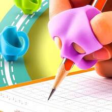 6PCS Pencil Adapter For Kids, Children's Pencil Holder Writing Posture Correction Tool For Pencils, Pencil Adapter Pencil Grip Tool - Multicolor - View 6