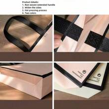 15pcs/ Non-Woven Fabric Clothing Store, Clothing Packaging Bag, Shopping Shopping Gift, Hand-Held Bag Summer Cooling,Beach,Travel