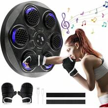 Music Boxing Machine Playback With LED Display 15 Speeds Wall-Mounted Design - Black - View 10