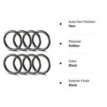 8pcs Car Bumper Cover Fixing Rubber O-Rings / Quick Repair Fastener Rubber O-Rings / Car Modification Rubber O-Rings