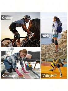 1pc-Thick Sponge EVA Knee Pads, Elastic Knitted Knee Brace, For Men& Women, Thick Breathable Sponge Knee Supports, Suitable For Dancing, Volleyball, Yoga, Household, Kneeling Activities, Black, Weight For 45-80kg Gym Accessories Knee Support Sports Knee Pads Gym Knee Pads - Black - View 10