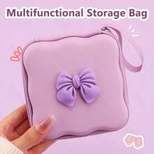 Data Cable Organizer, Hard Drive, Mobile Phone Charger, Charging Cable Compact Coin Purse