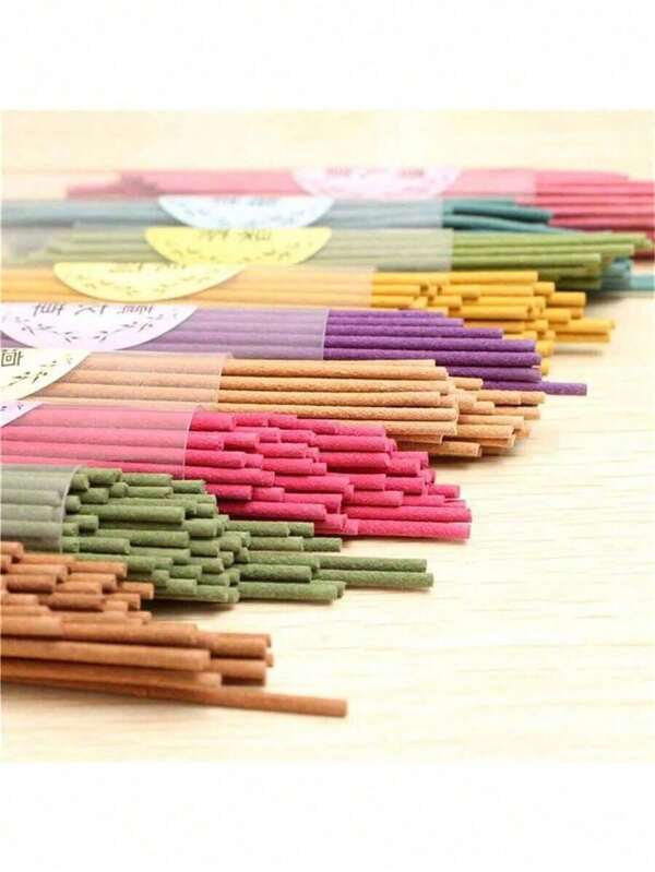 50 Pcs Natural Plant Fragrance Stick, Aromatherapy, Fresh Air Deodorization And Fragrance Enhancement, Indoor Aromatherapy Decoration, Niche Indoor Aromatherapy, Suitable For Energy Cleansing, Meditation, Stress Relief, Yoga, Multiple Fragrance Types To Choose From(The Color Of The Outer Packaging Lid Is Random)