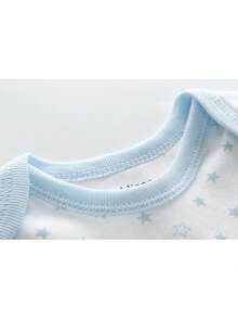 5 Pieces Infant Boy Girl 0-12 Months Pure Cotton Casual Short Sleeves Cute Cartoon Baby Bodysuits Four Seasons - 彩色 - 查看 4