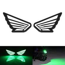 2 peças/conjunto Luzes no Formato de Asas, Luzes de Olho de Águia LED para Motocicleta, Luzes de Parafuso, Luzes de Atmosfera, Luzes de Néon de Alta Luminosidade, Luzes de Assistência à Condução 12V, Acessórios de Decoração para Motocicleta