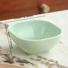 Juego de 6 cuencos cuadrados para postres - Cuencos para salsas de polipropileno (PP), resistentes a la oxidación, para uso doméstico, de cocina y restaurante para condimentos, mermeladas y platos acompañantes - Multicolor - Ver 6