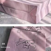 12pcs/Taro Purple Non-Woven Bag, Clothing Store Shopping Bag, Gift Handbag, Gift Bag Summer Cooling,Beach,Travel