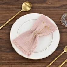 YMHPRIDE 36 Pack Cloth Napkins Cotton Linen Napkins 16 X 16 Inch Napkins Cloth Handmade With Fringe Soft Napkins Cloth Washable Rustic Dinner Napkins Cloth For Wedding Party Dinner Table