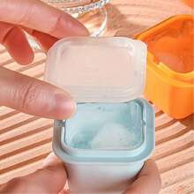 Easy Release Ice Cube Tray, Fridge Standalone DIY Homemade Baby Food Ice Popsicle Mold Ice Cream Maker Plastic Ice Box