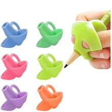 6PCS Pencil Adapter For Kids, Children's Pencil Holder Writing Posture Correction Tool For Pencils, Pencil Adapter Pencil Grip Tool - Multicolor - View 1