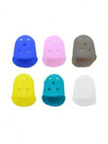 5 件/套吉他拇指拨片指帽保护 5 种尺寸手指弹性硅胶尤克里里指帽适用于尤克里里电吉他（多吉他工具）