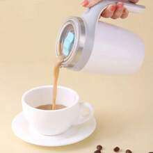 RAF Tasse à remuer entièrement automatique, tasse à café électrique multifonctionnelle, tasse rotative magnétique en acier inoxydable pour les personnes paresseuses, tasse à lait, mug